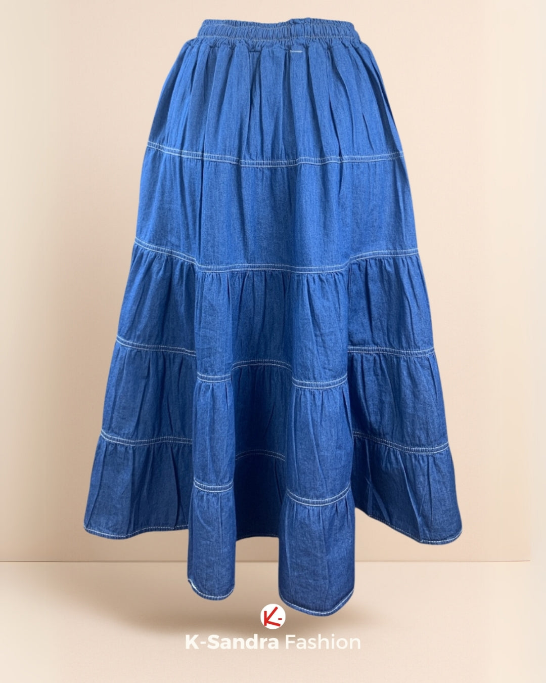 Falda de Mezclilla con Olanes – Movimiento y Estilo