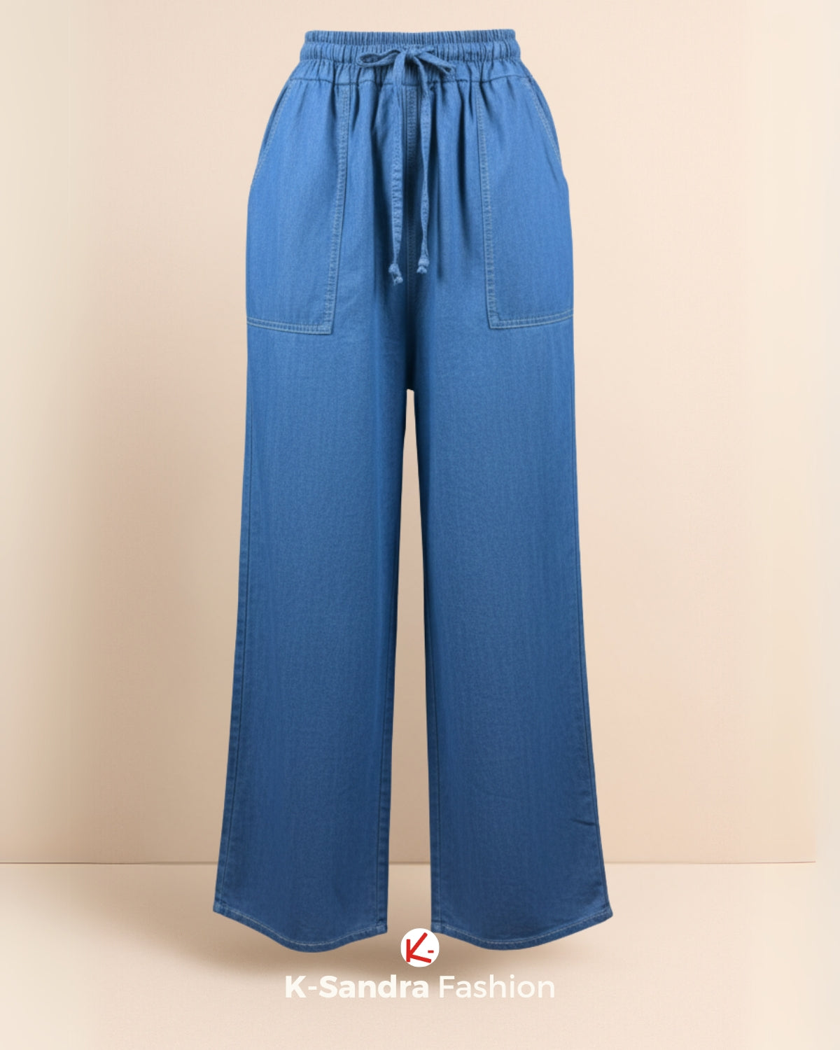 Pantalon de Mezclilla Ancho para Mujer