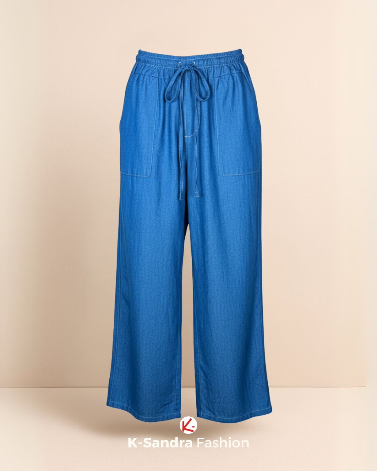 Pantalon de Mezclilla Ancho para Mujer