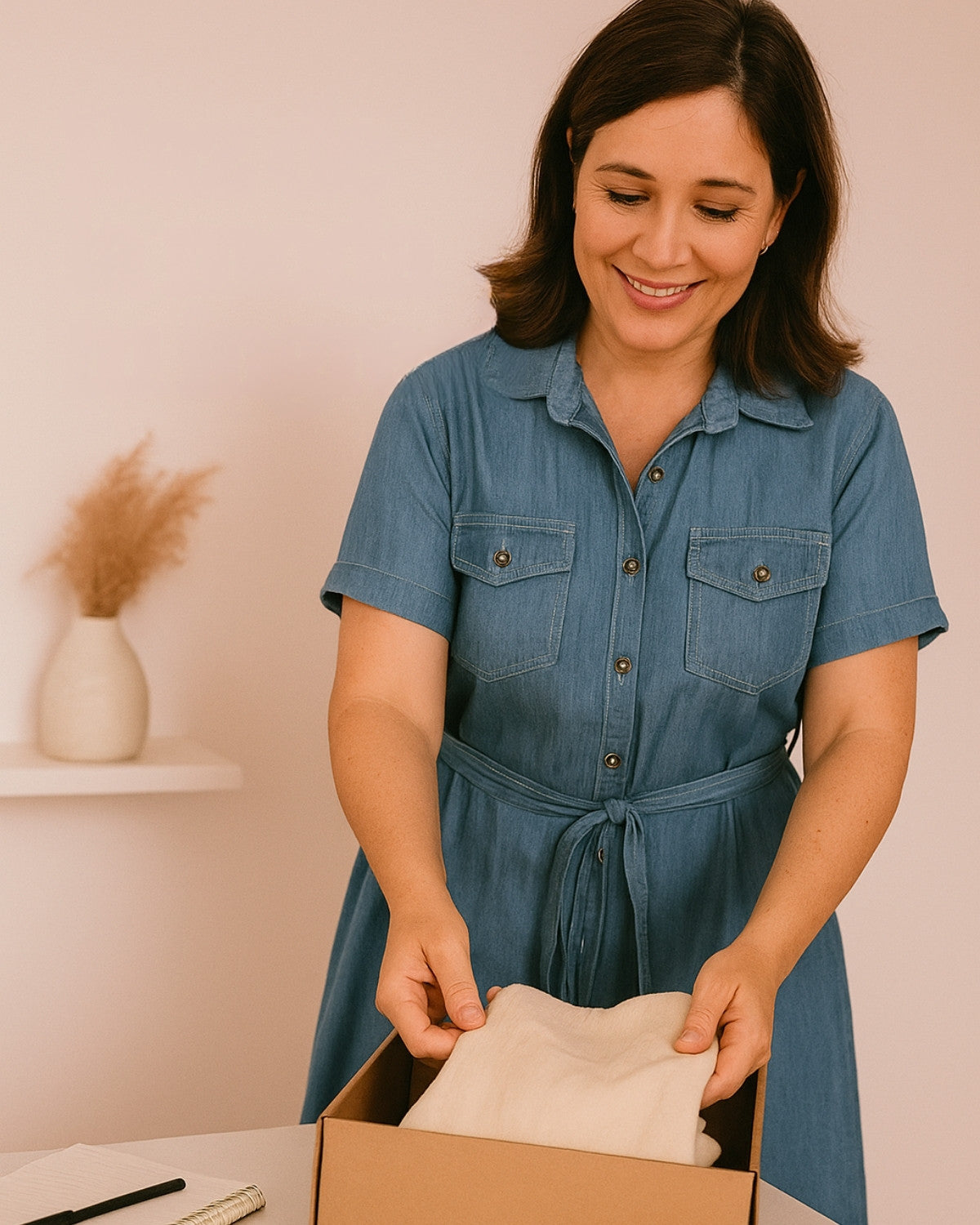 Vestido Camisero de Mezclilla – Estilo y Versatilidad