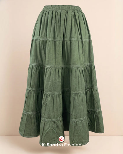 Falda de Manta con Olanes - Romance, Movimiento y Frescura Natural