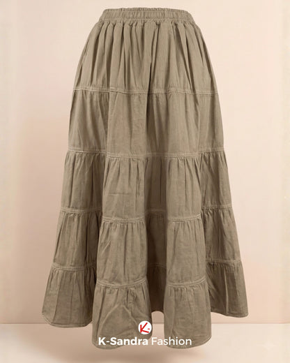 Falda de Manta con Olanes - Romance, Movimiento y Frescura Natural