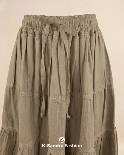 Falda de Manta con Olanes - Romance, Movimiento y Frescura Natural