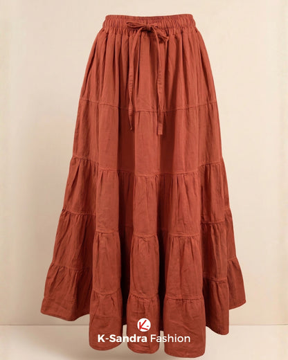 Falda de Manta con Olanes - Romance, Movimiento y Frescura Natural