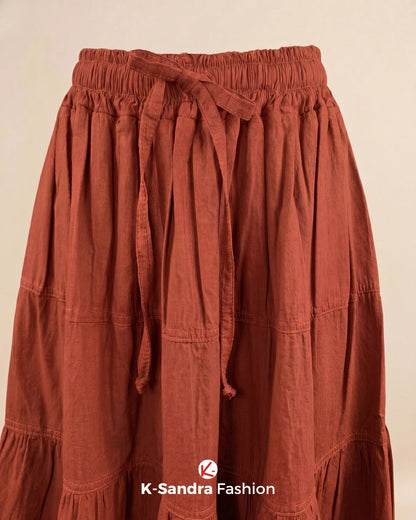 Falda de Manta con Olanes - Romance, Movimiento y Frescura Natural