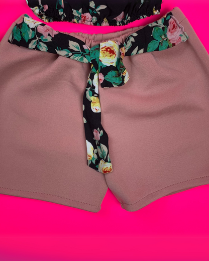 Set de 2 Piezas Primavera Floral – Blusa y Short