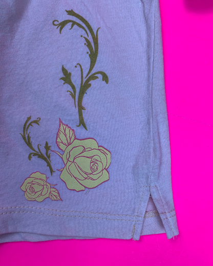 Short floral para niña– Suave, fresco y cómodo