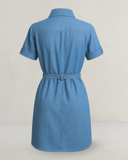 Vestido Camisero de Mezclilla – Estilo y Versatilidad