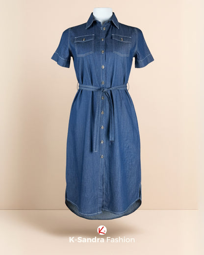 Vestido Camisero de Mezclilla – Estilo y Versatilidad