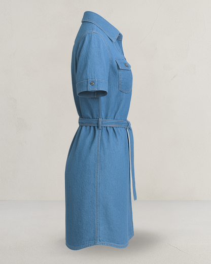 Vestido Camisero de Mezclilla – Estilo y Versatilidad