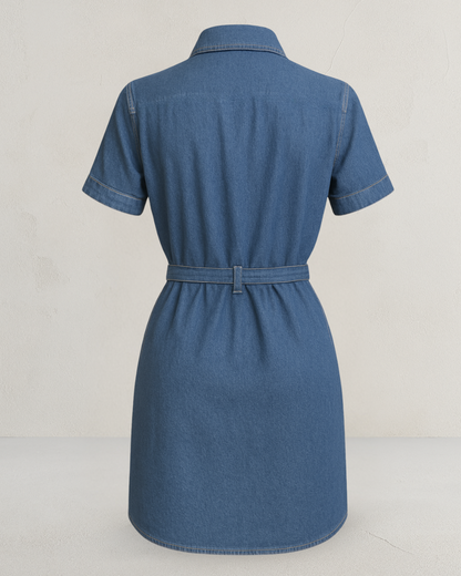 Vestido Camisero de Mezclilla – Estilo y Versatilidad