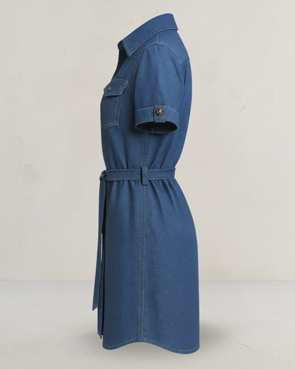 Vestido Camisero de Mezclilla – Estilo y Versatilidad